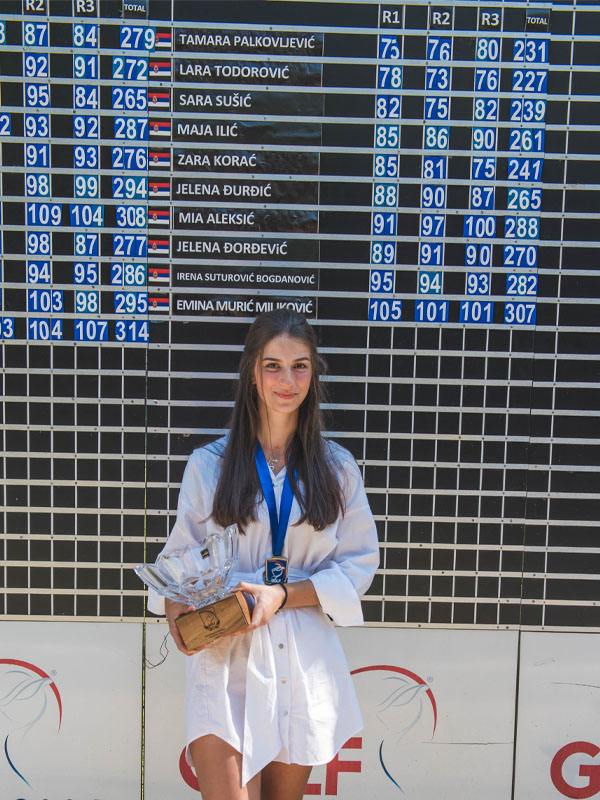Lara Todorović osvaja treći uzastopni trofej Nacionalne Prvakinje Srbije, septembar 2020. godine